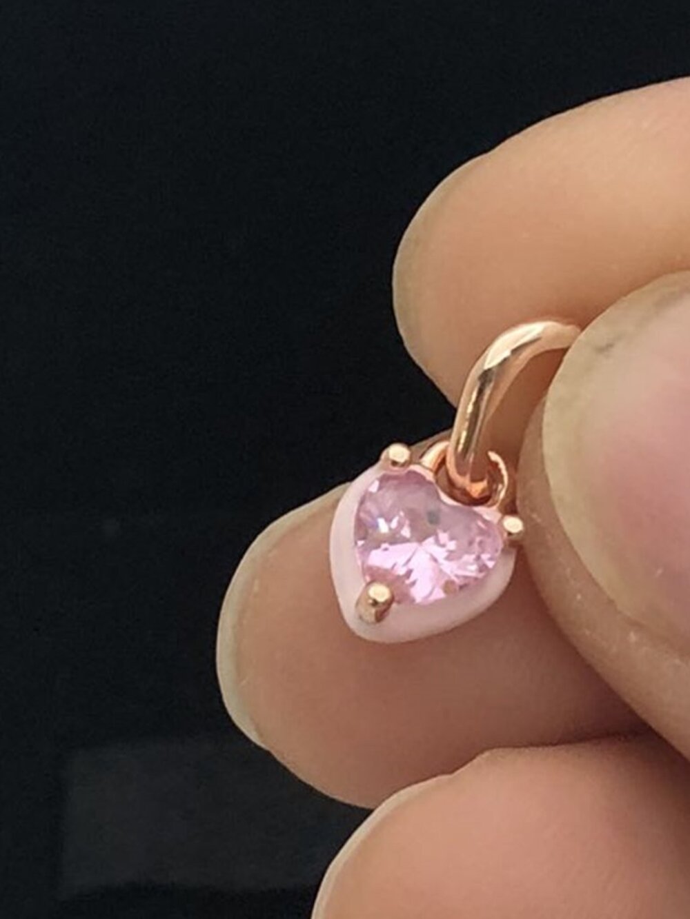 ✨🔥Pandora ME Pink Chakra Heart Mini Dangle Charm